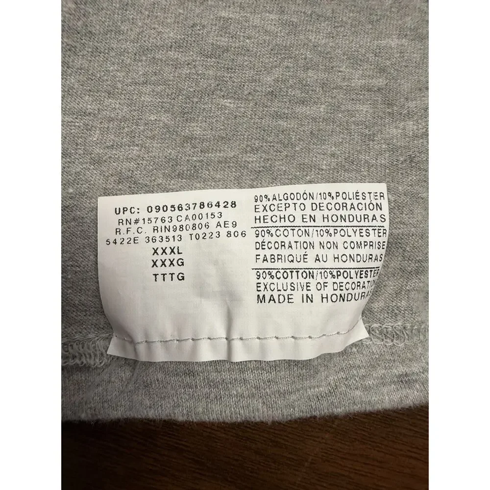Champion Athleticwear Gray Oversized Streetwear Logo Tee 3XL - Picture 6 of 6